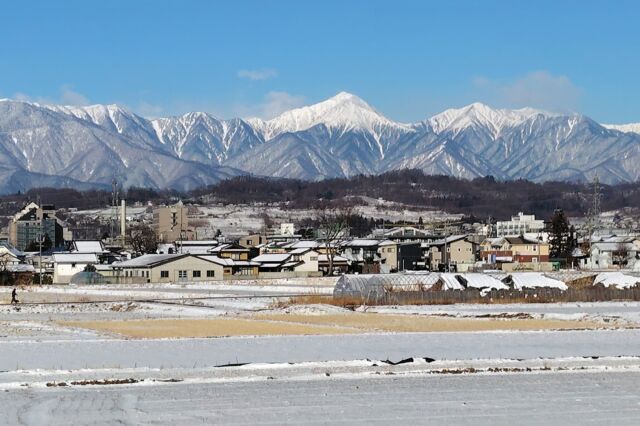 -9.5℃の朝の#北アルプス #松本